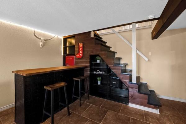 The bar area